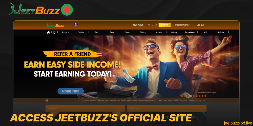 Access Jeetbuzz's official site