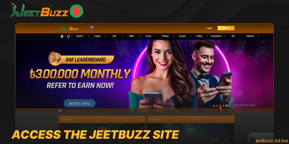 Access the Jeetbuzz site