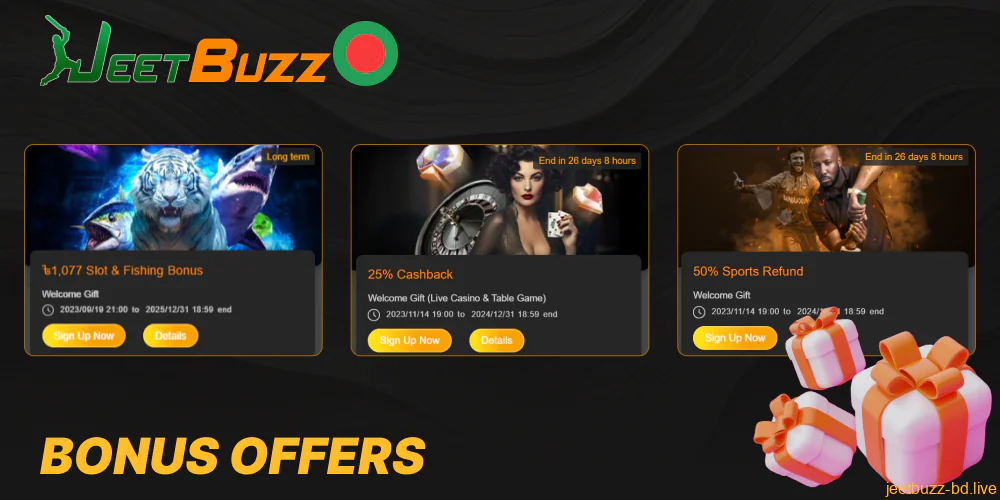 Jeetbuzz bonuses and promotions for Bengali players