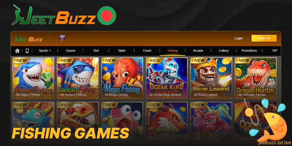 Fishing games available in Jeetbuzz online casino