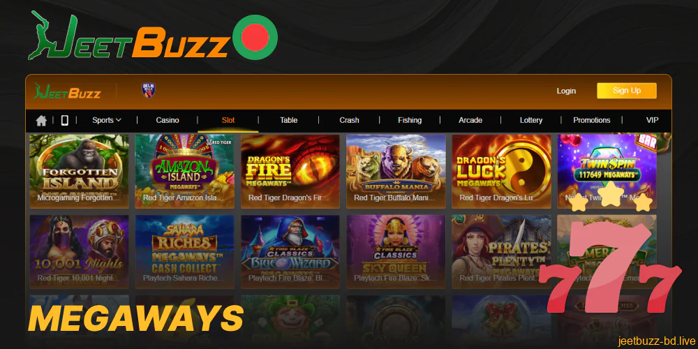 Megaways available in Jeetbuzz online casino
