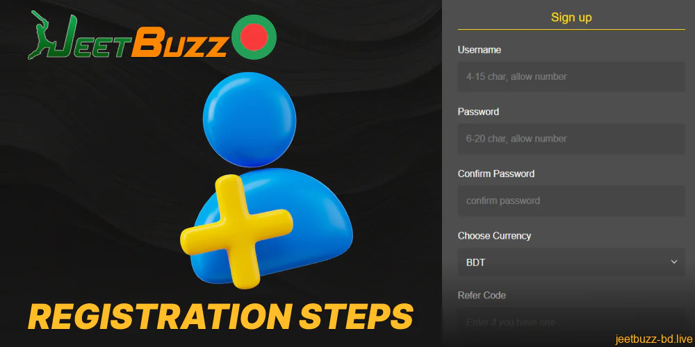 Instructions on Jeettbuzz registration for Bengali players