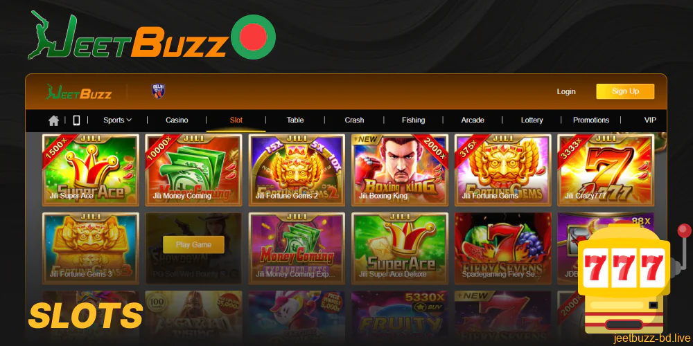 Slot games available in Jeetbuzz online casino
