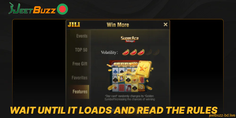 Wait until the game loads and read the rules on Jeetbuzz